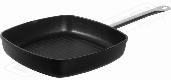 Panvica hliníková s titánovým povrchom grilovacia ryhovaná