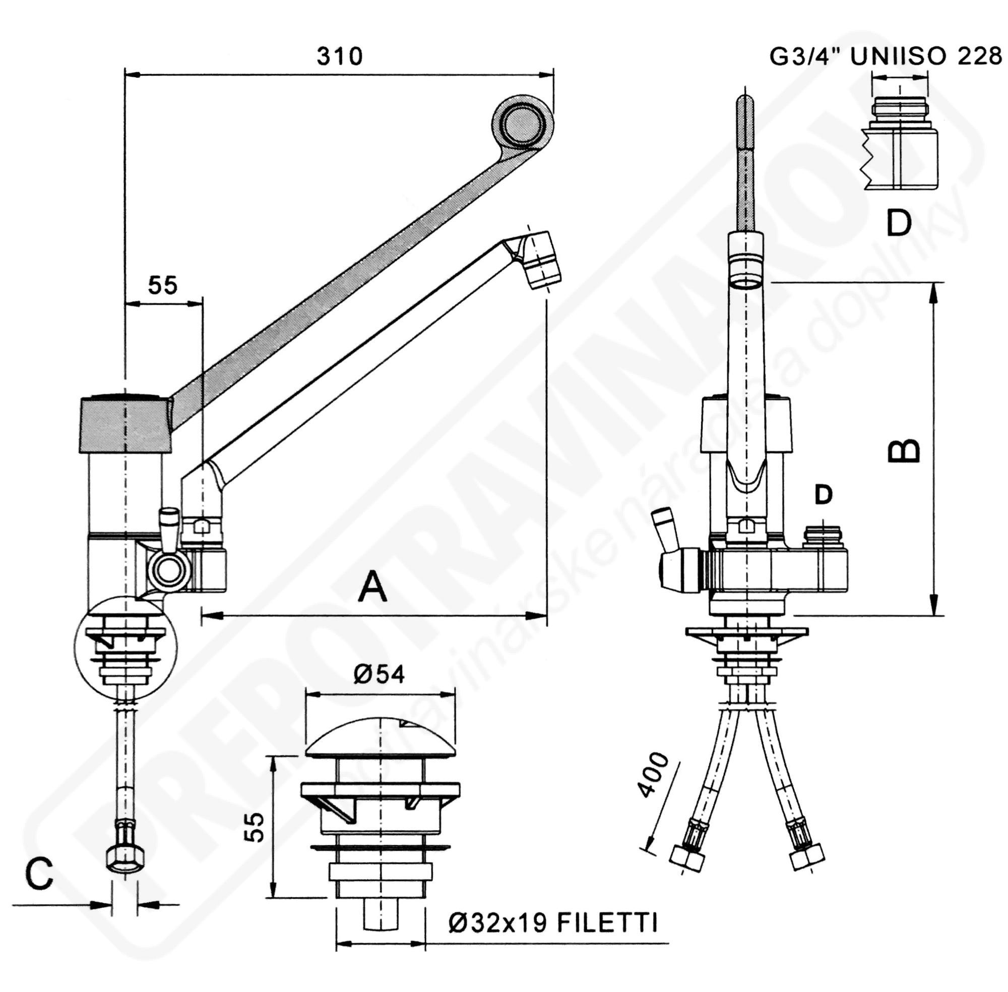 Batéria stolná lakťová