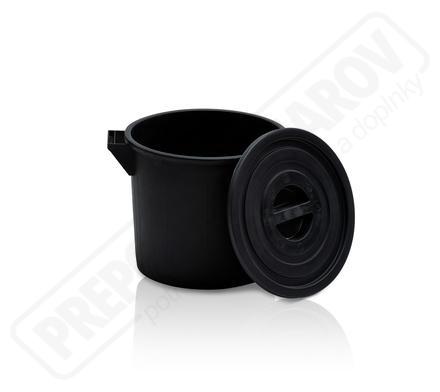 Nádoba plastová čierna