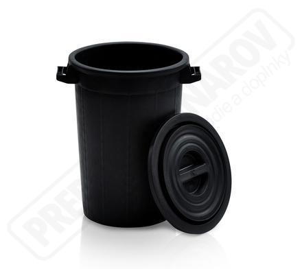 Nádoba plastová 75 L čierna,reg. - na dopyt
