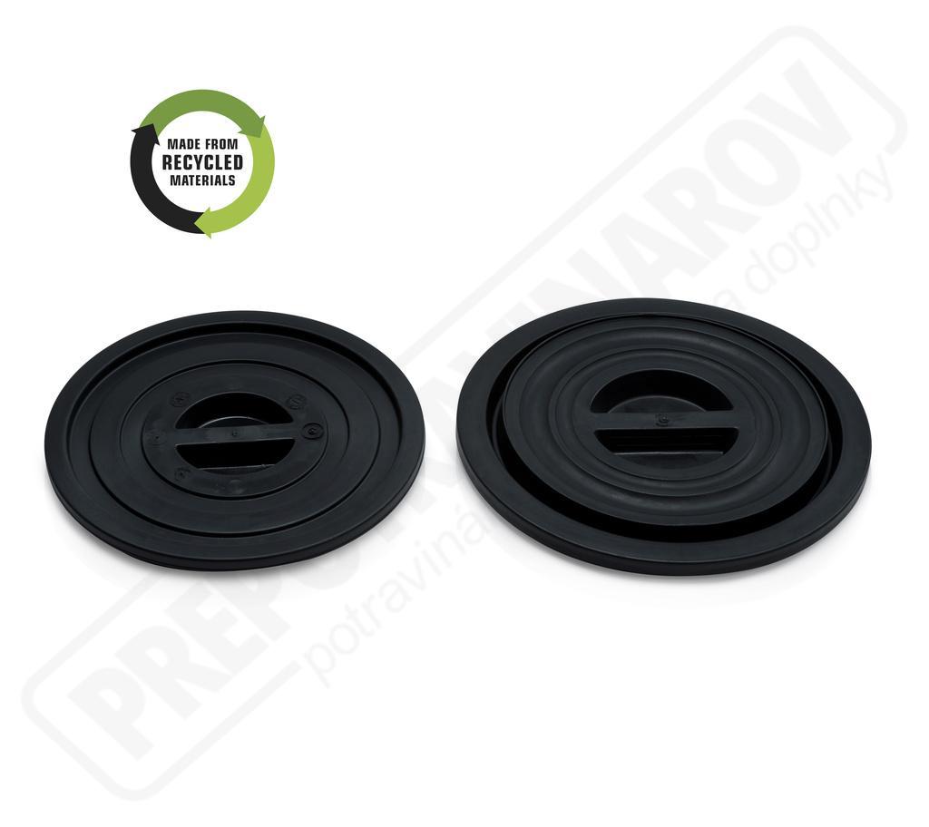 Veko k nádobám  35-50 L čierne,reg.