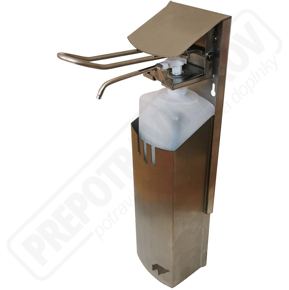 Dávkovač mydla a dezinfekcie s lakťovou pákou