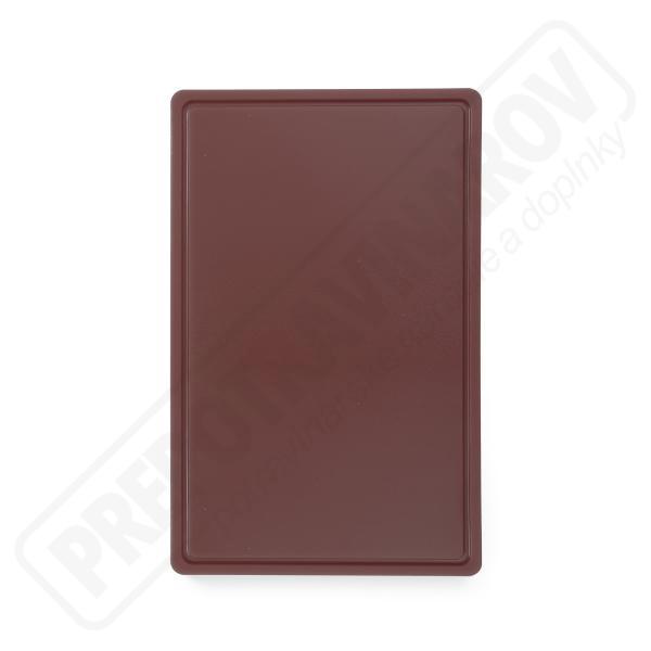 Doska na krájanie - plast, hnedá