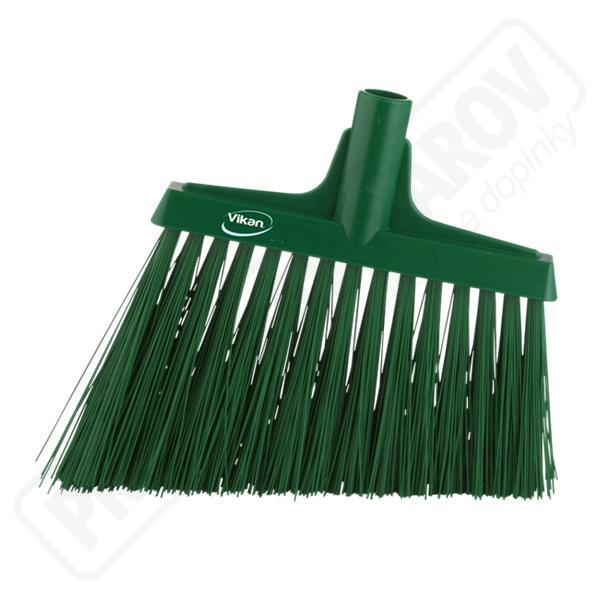 Metla skosená 290 mm tvrdá zelená