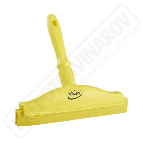 Stierka s rúčkou s dvojitou lištou 250 mm žltá