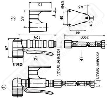Sprcha ručná pre pece a konvektomaty