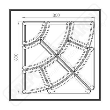 Systém Misiek PLEXI Amphitheater 1 čierny lesklý