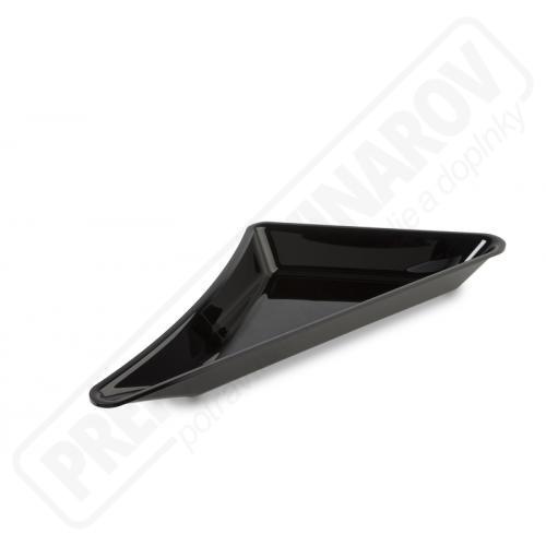 PLEXI Miska trojuholník pravý čierna lesklá