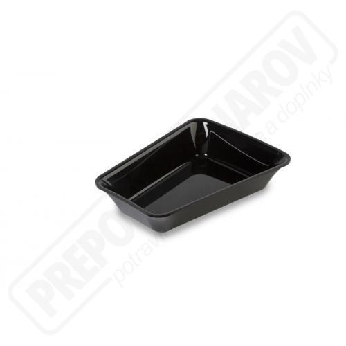 PLEXI Miska roh 15° čierna lesklá