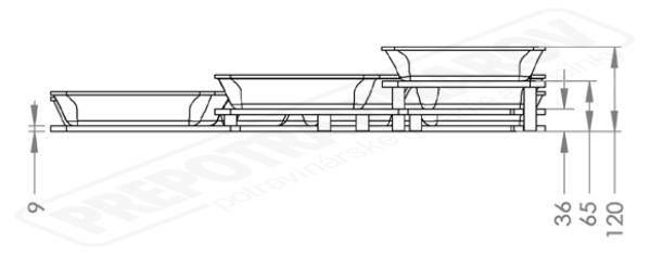 Systém Misiek PLEXI Amphitheater 2 dymový matný
