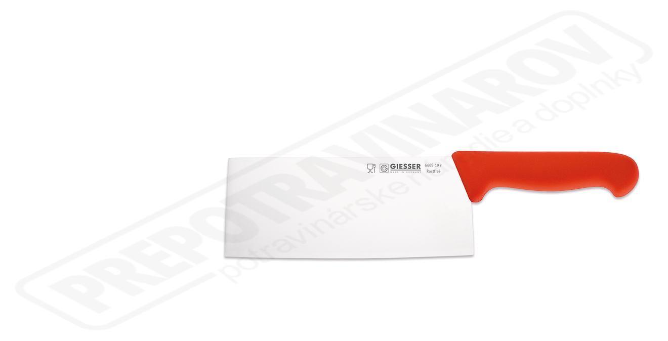 Čínsky Kuchársky nôž G 8466 19 červený