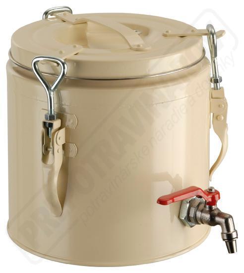 Termos (várnica) lakovaný s nerezovou vložkou 5L - kohút
