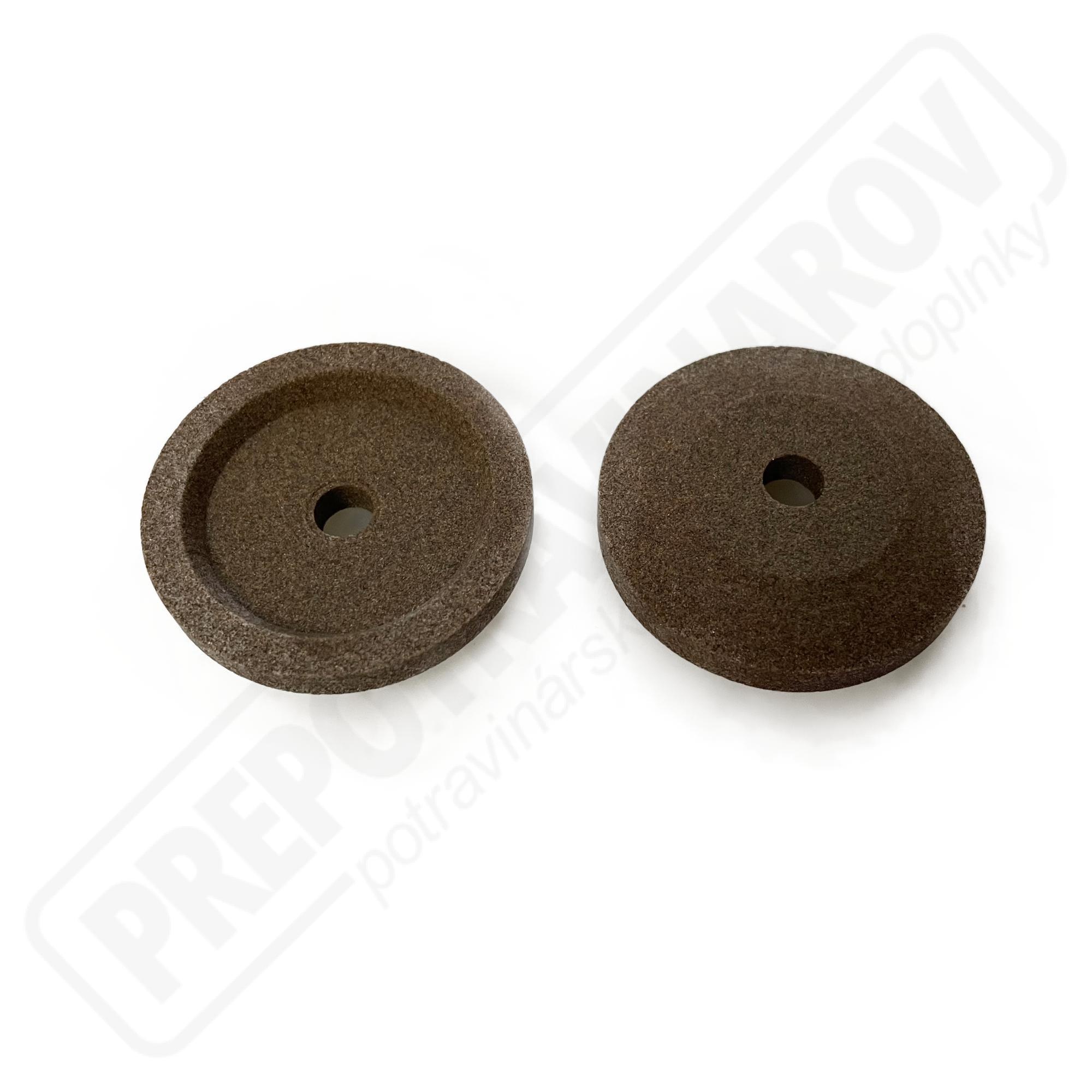 Obťahový kameň 40x8mm jemné zrno, 6mm diera bez náboja