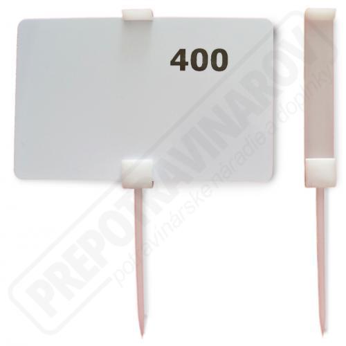 Držiak cenovky "SPIKE" biely