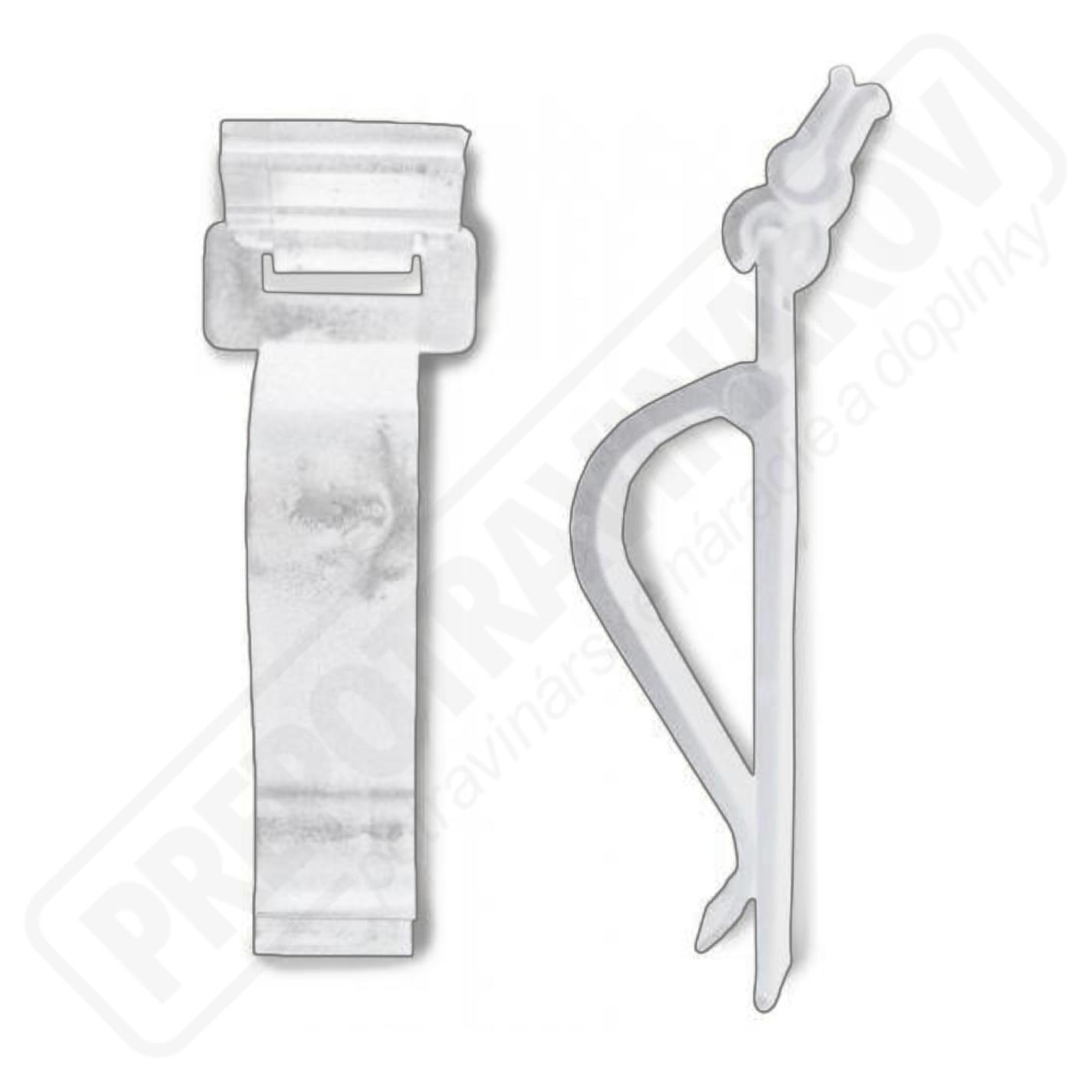 Držiak cenovky "SALADECLIPS" biely