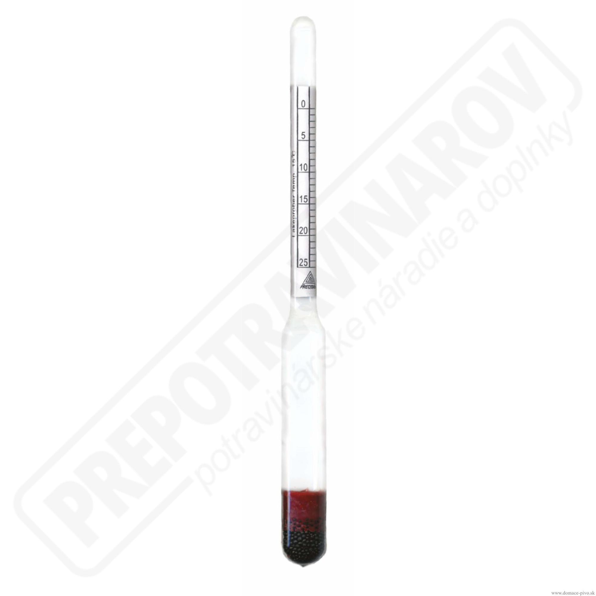 Hustomer slaného roztoku 0 - 25%