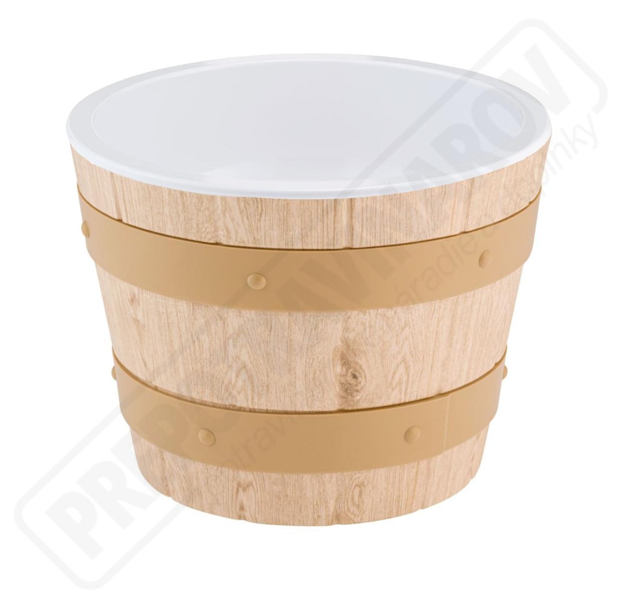 Vedierko 3L s vložkou hnedé 1,5L