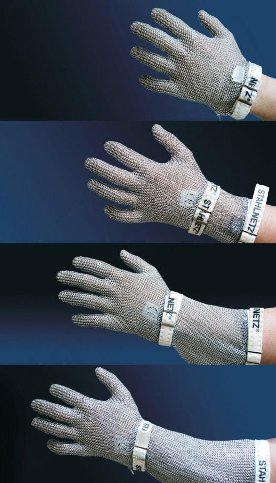 Ochranné rukavice proti porezu PROTEC-S prstové s ochranou predlaktia 15 cm