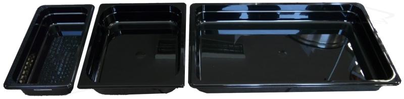 Gastronádoby polykarbonátové čierne