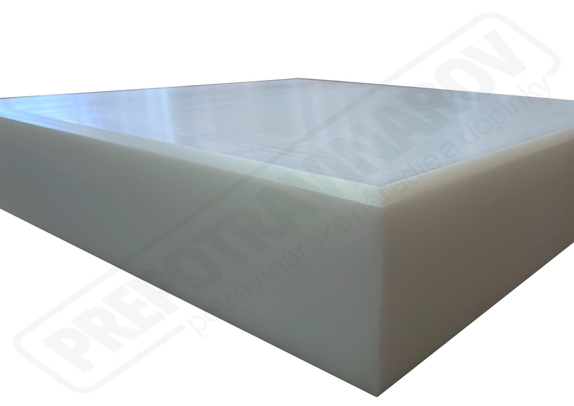 Plastové dosky lisované na kláty BIELA