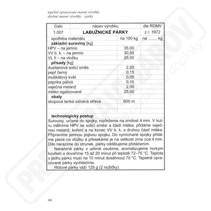 Československé masné výrobky - 3. rozšírené vydanie
